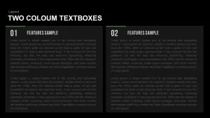 Textboxes Layouts Powerpoint and Keynote template