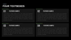 Textboxes Layouts Powerpoint and Keynote template