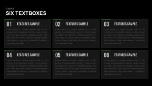 Textboxes Layouts Powerpoint and Keynote template