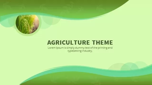 Agriculture Powerpoint Keynote Background and Theme
