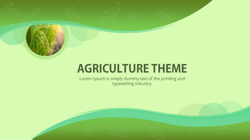 Agriculture Presentation Template