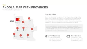 Angola Map With provinces Powerpoint and Keynote template