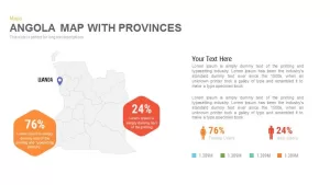 Angola Map With provinces Powerpoint and Keynote template