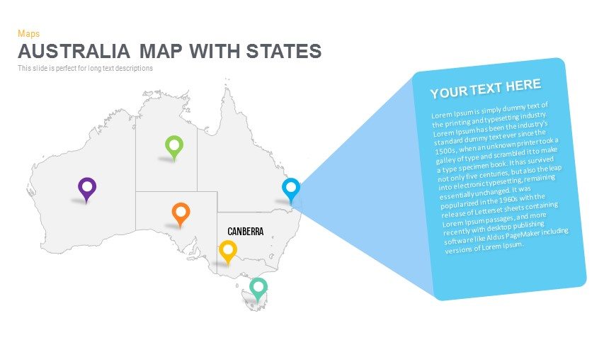 Australia Map With States PowerPoint Template - SlideBazaar