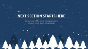 Christmas Presentation Template Blue