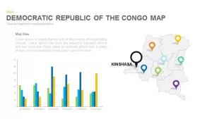 Democratic Republic of the Congo Map Powerpoint and Keynote template