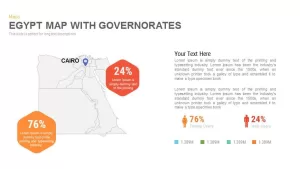 Egypt Map With governorates Powerpoint and Keynote template