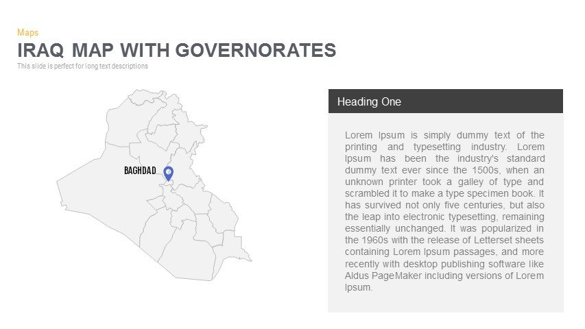 Iraq Map With governorates Powerpoint and Keynote template - SlideBazaar