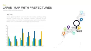 Japan Map With Prefectures Powerpoint and Keynote template