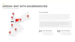 Jordan Map With Governorates Powerpoint and Keynote template