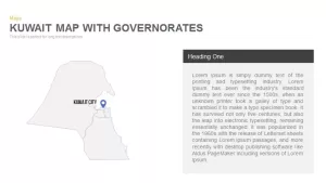 Kuwait Map With governorates Powerpoint and Keynote template