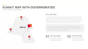 Kuwait Map With governorates Powerpoint and Keynote template