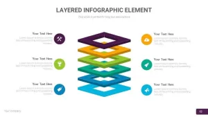LAYERED INFOGRAPHIC ELEMENT