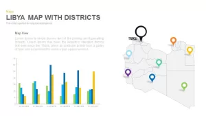 Libya Map With districts Powerpoint and Keynote template