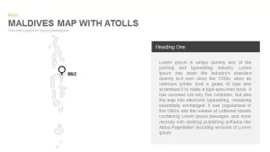 Maldives Map With atolls Powerpoint and Keynote template