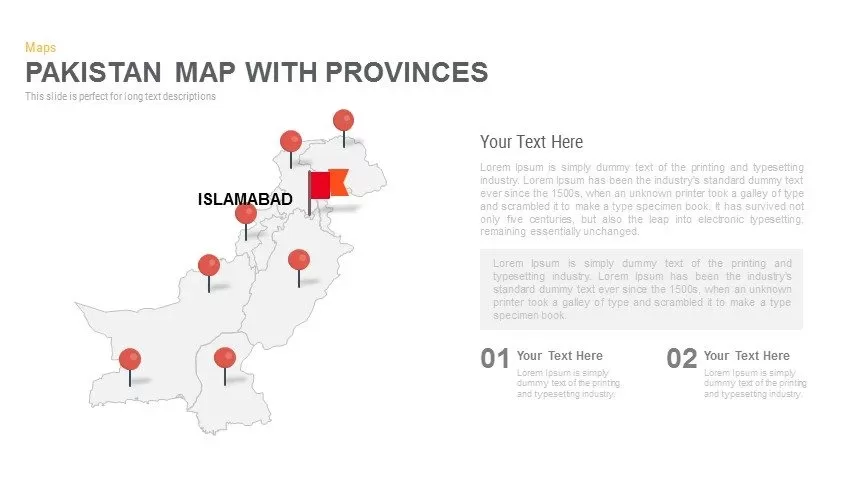 Pakistan Map Powerpoint and Keynote template