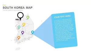 South Korea Map Powerpoint and Keynote template