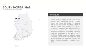 South Korea Map Powerpoint and Keynote template