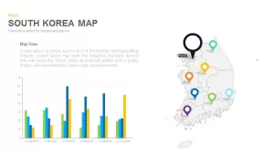 South Korea Map Powerpoint and Keynote template