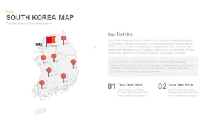 South Korea Map Powerpoint and Keynote template