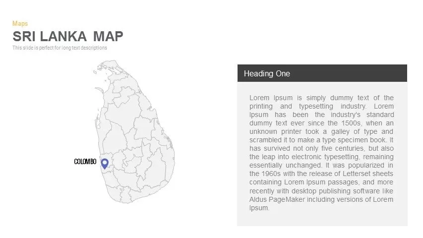 Sri Lanka Map Powerpoint and Keynote template