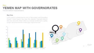 Yemen Map With governorates Powerpoint and Keynote template