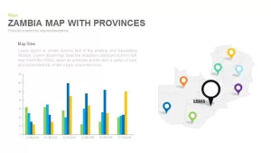 Zambia Map With provinces Powerpoint and Keynote template