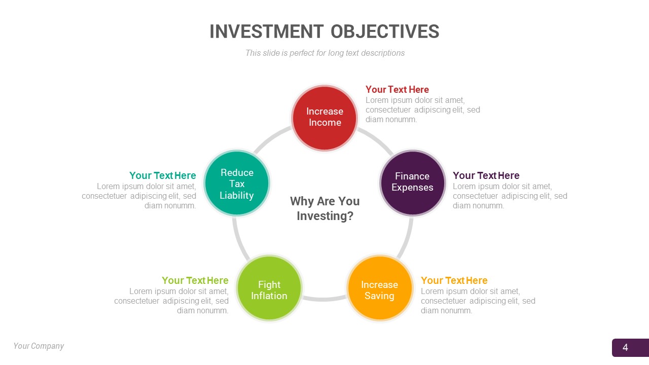 investment objective powerpoint template