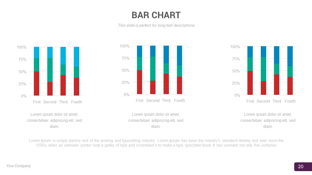 risk management bar chart powerpoint template