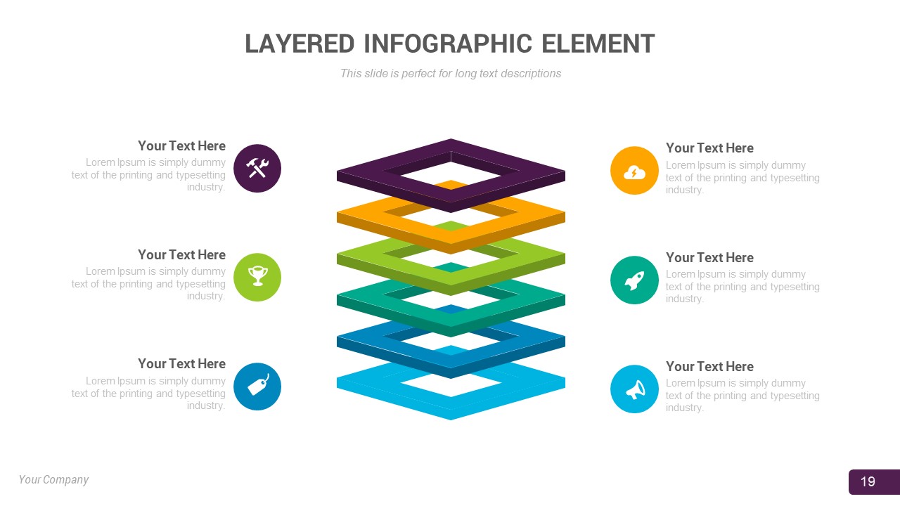 risk management layered infographic powerpoint template