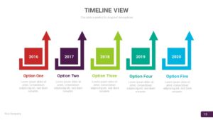 timeline view powerpoint template