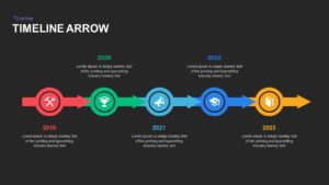 Timeline Arrow Presentation PowerPoint Template