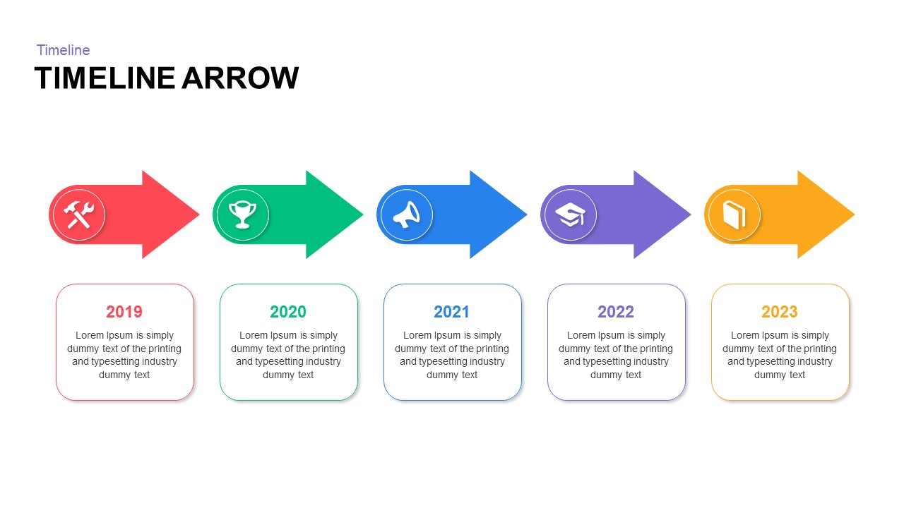 Timeline Arrow Presentation Template