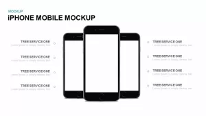 iPhone Mobile Mockup PowerPoint Template &#038; Keynote