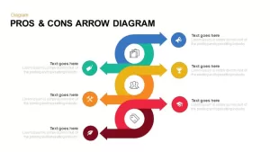 Pros &amp; Cons Arrow Diagram Powerpoint