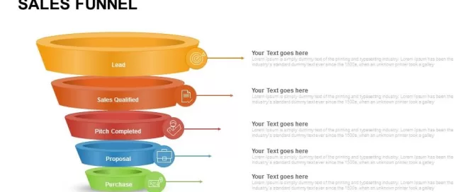 Sales funnel Keynote and Powerpoint template