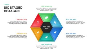 Six Staged Hexagon PowerPoint and Keynote Templates