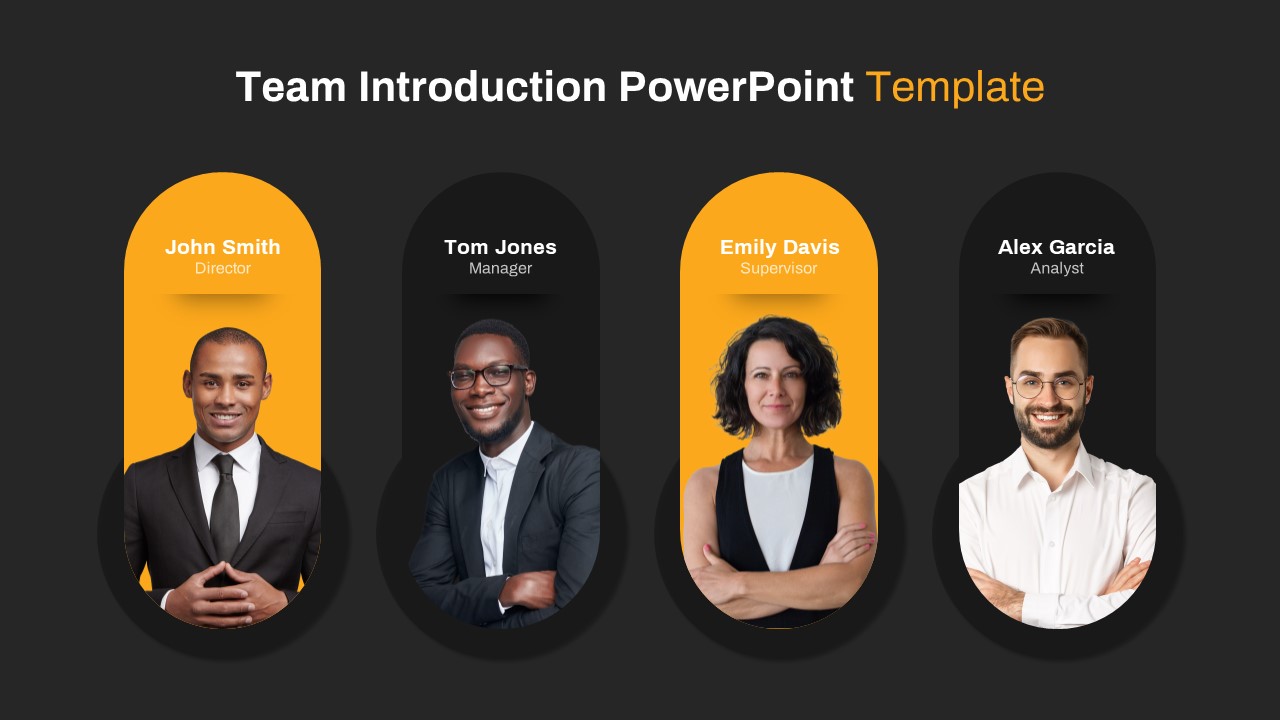 Team Introduction PowerPoint Template and Keynote Slide