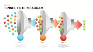 Filter Funnel Diagram PowerPoint Template and Keynote