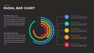 Radial Bar Chart Powerpoint template