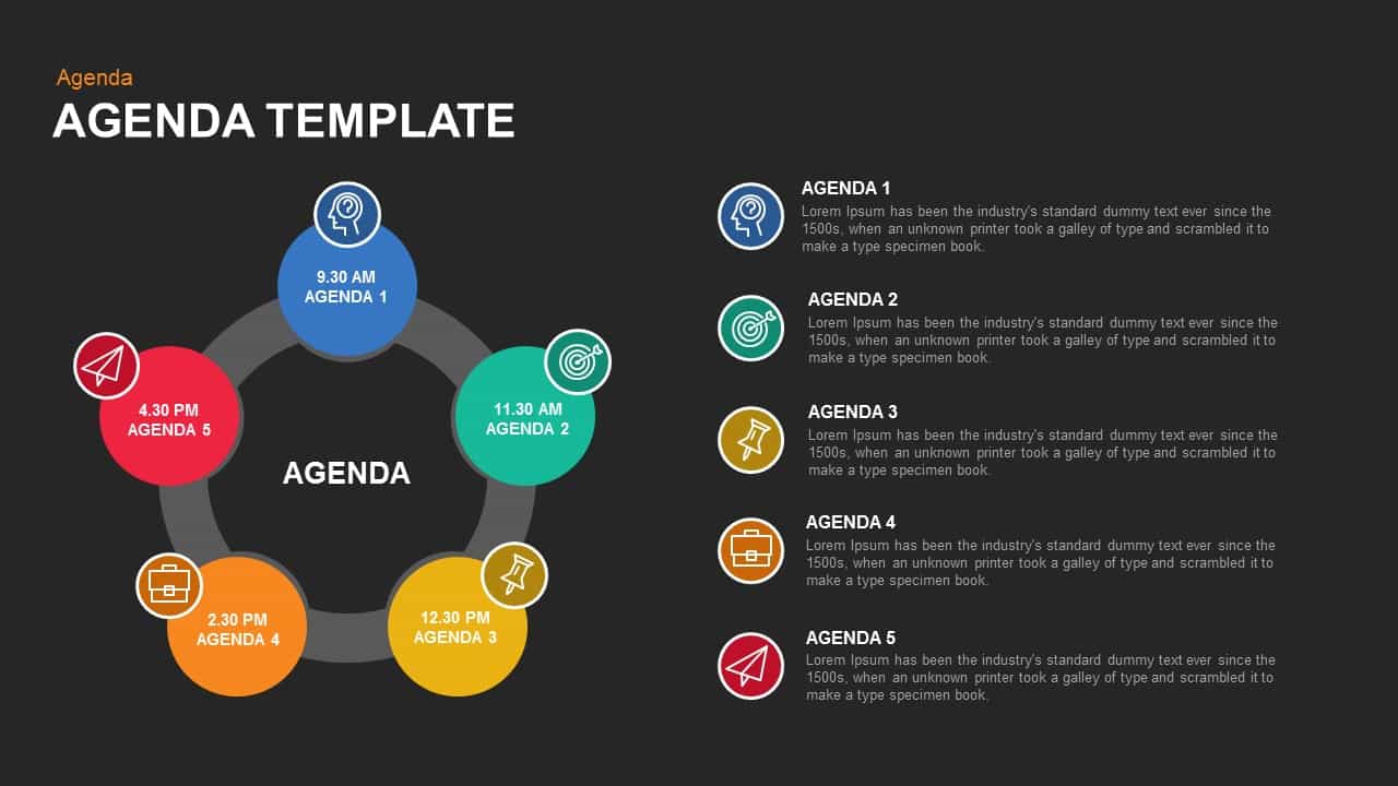 agenda powerpoint template