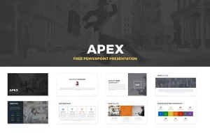 Apex Free PowerPoint Template and Keynote Slide