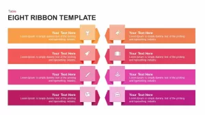 Eight Ribbon Powerpoint and Keynote template