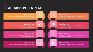 8 Ribbon PowerPoint Template