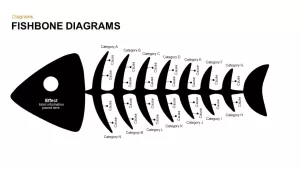 Fishbone Diagram PowerPoint Template and Keynote Slide