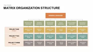 Matrix Organizational Structure PowerPoint Template & Keynote