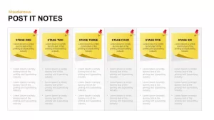 Post It Notes PowerPoint Template and Keynote Slide