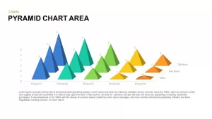 Pyramid Area Chart Template for PowerPoint and Keynote