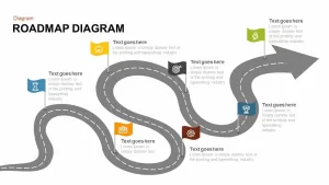 roadmap diagram PowerPoint template and keynote