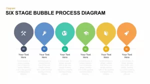 6 Stage Process Bubble Diagram PowerPoint Template and Keynote for Free